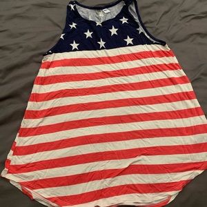 Old Navy Women’s Large American Flag Tank Top